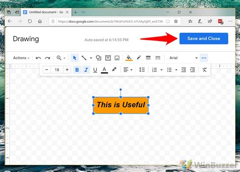 how to insert text over a picture in google docs