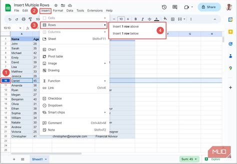 how to insert theme in google sheets