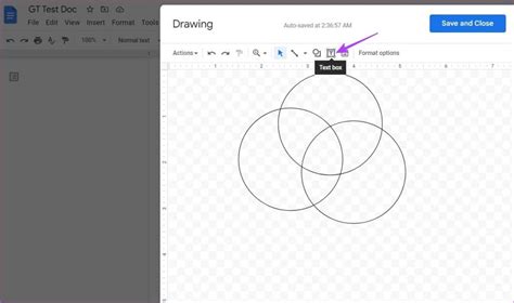 how to insert venn diagram in google docs