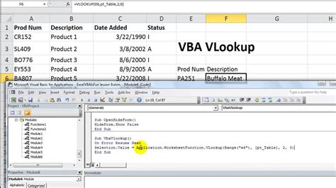 how to insert vlookup formula in excel vba