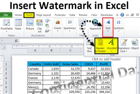 5 Ways to Watermark Excel