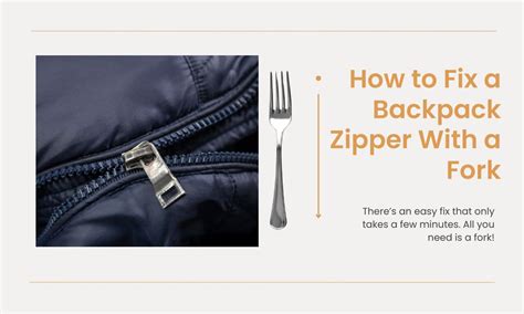 How To Insert Zipper With Fork