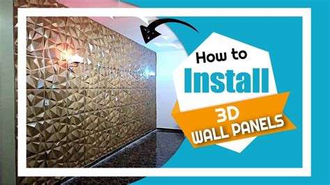 how to install 3d wall panels