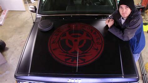 how to install a hood decal