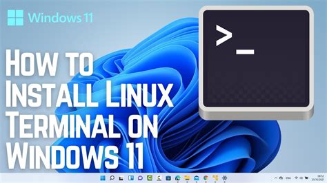 how to install a linux terminal on windows