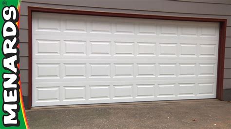 how to install a menards garage door