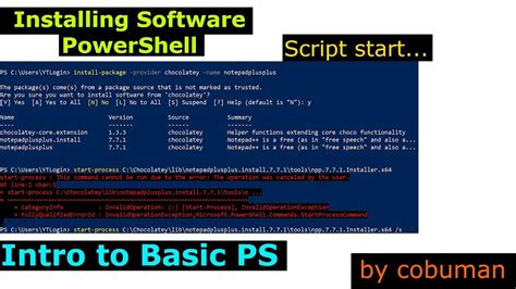 how to install a script in powershell