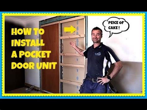 how to install a sliding pocket door youtube