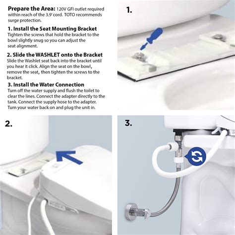 how to install a toto bidet toilet seat