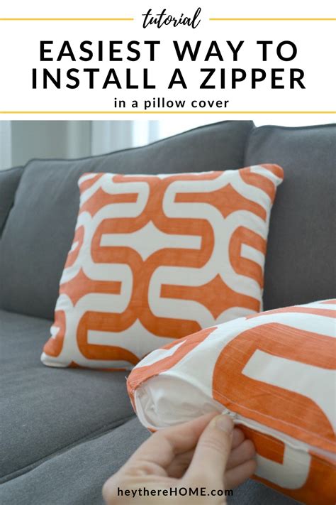 How To Install A Zipper In A Cushion