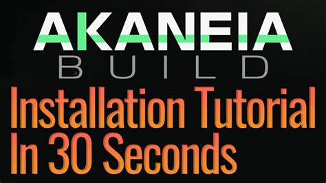 how to install akaneia build