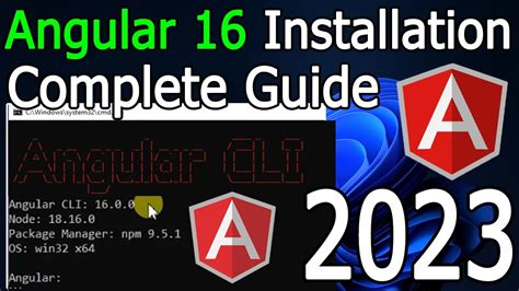 how to install angular latest version in windows 10