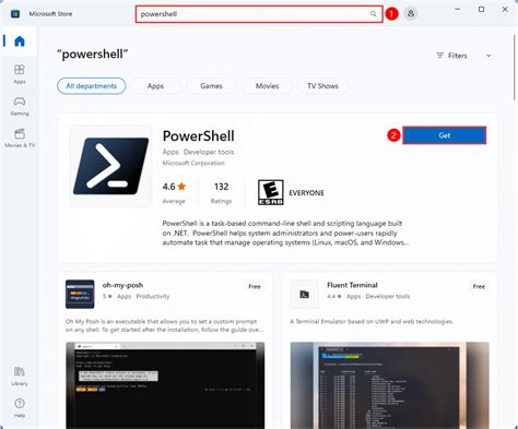 how to install app from microsoft store using powershell