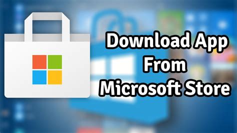 how to install apps from microsoft store