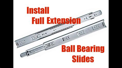 how to install ball bearing slides