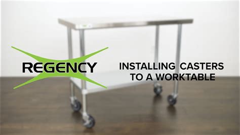 How To Install Casters On A Table