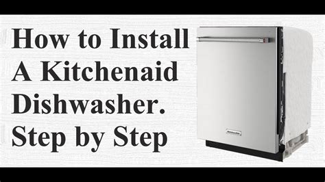 How To Install Dishwasher Kitchenaid