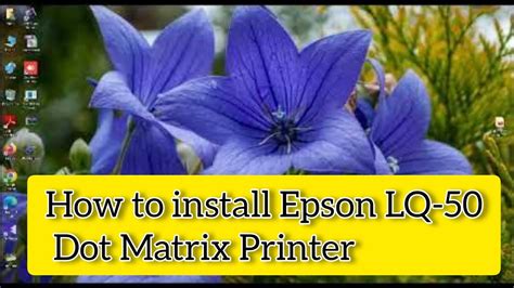 how to install dot matrix printer in windows 10