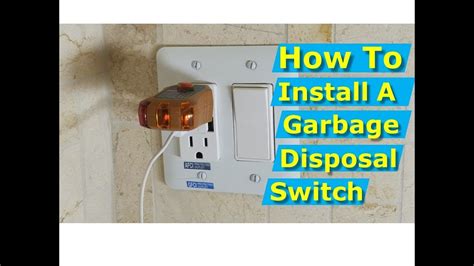 how to install electrical switch for garbage disposal