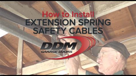 How To Install Extension Spring Safety Cable