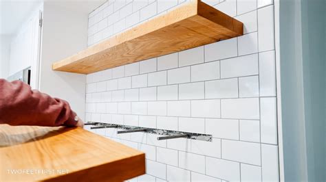 How To Install Floating Shelf On Tile