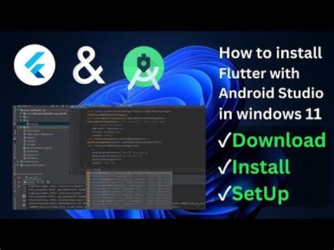 how to install flutter in android studio on windows 10
