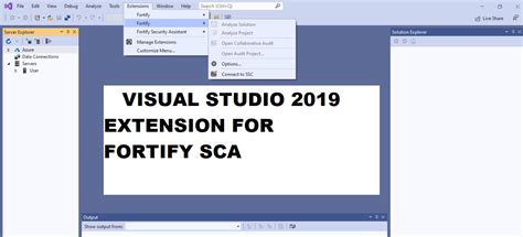 How To Install Fortify Plugin In Visual Studio 2019