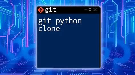 how to install git clone in python