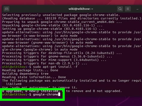 how to install google chrome using terminal in ubuntu