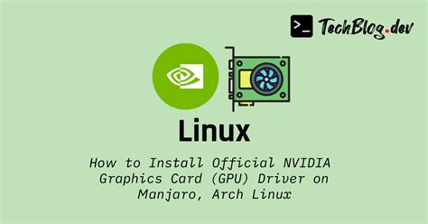 how to install gpu drivers on arch linux