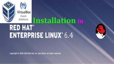 how to install guest additions virtualbox redhat linux