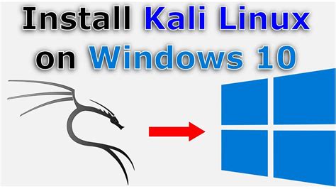 how to install kali linux tools in windows 10