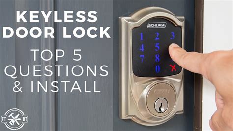 how to install keyless entry door lock
