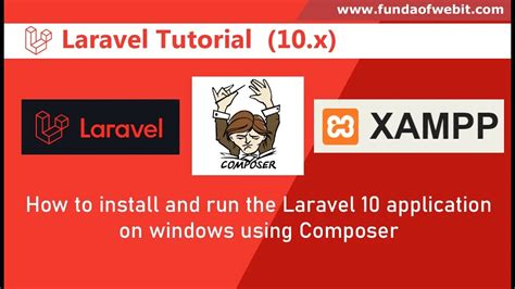 how to install laravel in windows 10 using composer