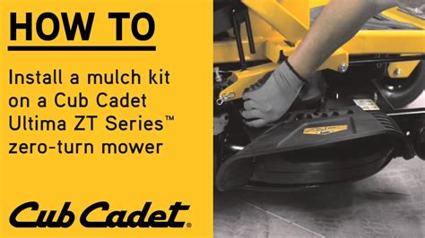 How To Install Mulch Kit On Cub Cadet Xt1