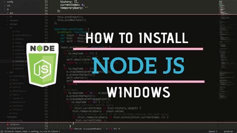 how to install node js in windows 10