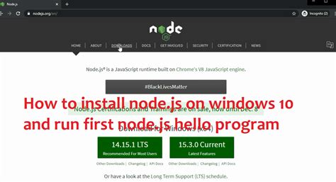 how to install node js in windows 10 without admin rights
