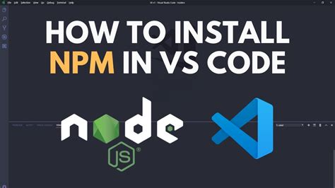 how to install npm in visual studio code