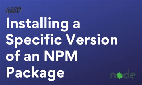 how to install npm version