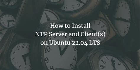 how to install ntp server in ubuntu