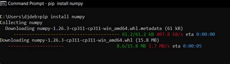 how to install numpy and matplotlib in python idle