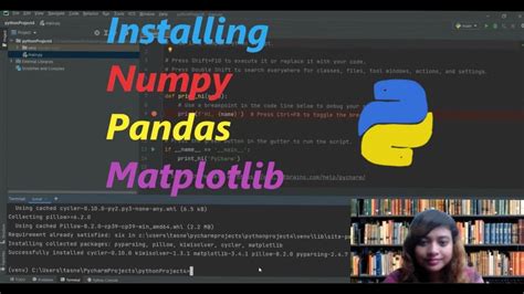 how to install numpy and pandas in pycharm