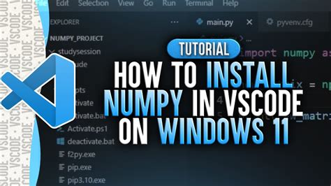 how to install numpy in visual studio