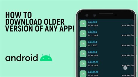 how to install older versions of android apps