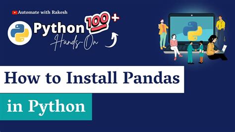 how to install pandas in python youtube