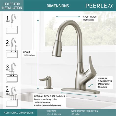 How To Install Peerless Pull Down Kitchen Faucet