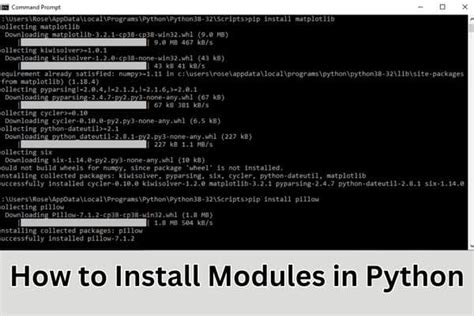 how to install pil module in python for windows 10