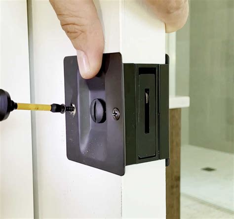 how to install pocket door pull