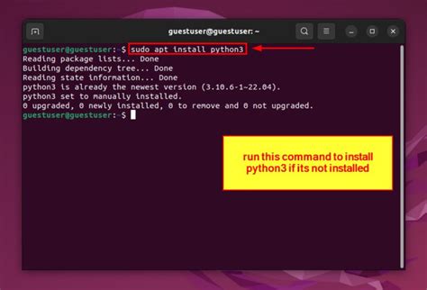 how to install python 3 in linux terminal