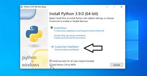 how to install python 3 on windows 10 64 bit